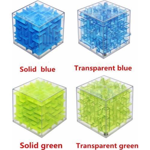 Hotsale Mini 3D Maze Magic Cube Puzzle Speed Cube Puzzle Game Labyrinth Rolling Ball Toys Cubos Magicos Learning Educational Toy