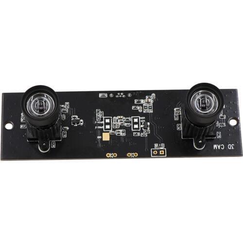 Face Recognition Synchronization HD 960P 3D VR Stereo Webcam Aptina AR0130 UVC Plug Play OTG Dual Lens USB Camera Module