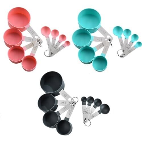 Colorful Kitchen Measuring Cups&Spoons Teaspoon Coffee Sugar Scoop Cake Baking Flour Measuring Cups Multi Purpose Spoons