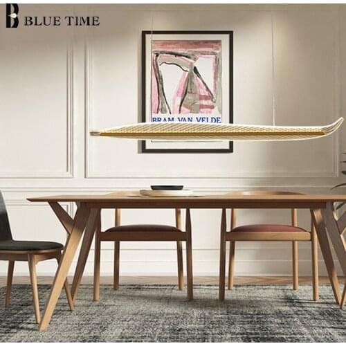 New Modern Led Pednant Light L60 L80 L100 L120cm Pendant Lamp For Dining Room Kitchen Fixture Living Room Bedroom Hanging Lamp