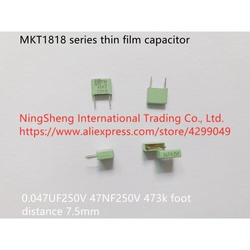 Original new 100% MKT1818 series thin film capacitor 0.047UF250V 47NF250V 473k foot distance 7.5mm (Inductor)