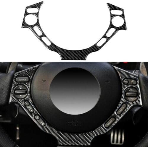Carbon Fiber Interior Steering Wheel Button Trim For Nissan GT-R R35 2008-2016 Decoration Cover Trims
