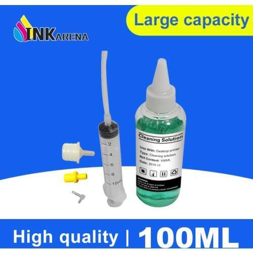 INKARENA 100ML PrintHead Printer Head Cleaning Solution Cleaning Liquid for HP for Canon for Brother for Epson Inkjet Printers