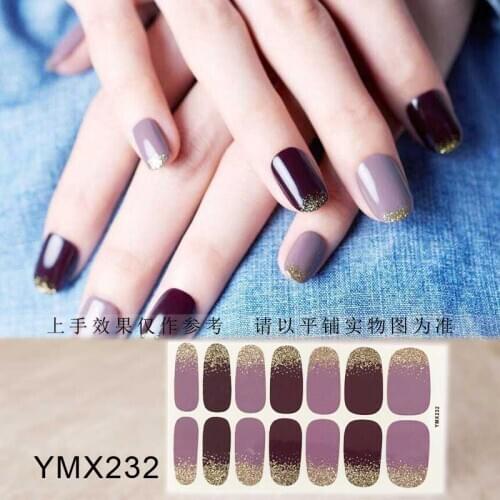 Nail art Full-Cover Sticker Sheet 14tips Sticker Polish Sticker YMX225-240