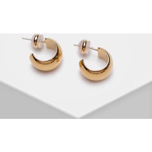Amorita boutique Fashion simple half circle stud earrings