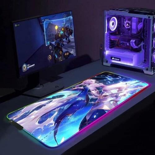 RGB Mouse Pad Saber Fate Gaming Accessories Computer Large Mousepad Backlit LED Gamer Mause Carpet 90x40 Desk Mat For CS GO LOL