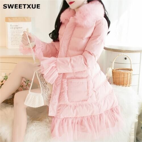 Женские парки SWEETXUE China At AliExpress