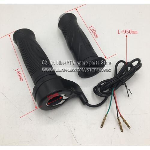 E-Bike Twist Speed Throttle 24/36/48V Universal Electric Scooter Grip Handlebar