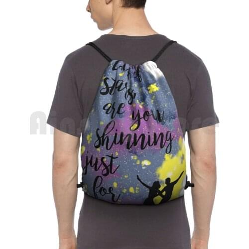 Are You Shinning Just For Me ? Backpack Drawstring Bag Riding Climbing Gym Bag Lalaland Movies Cult Oscars Musical Romance