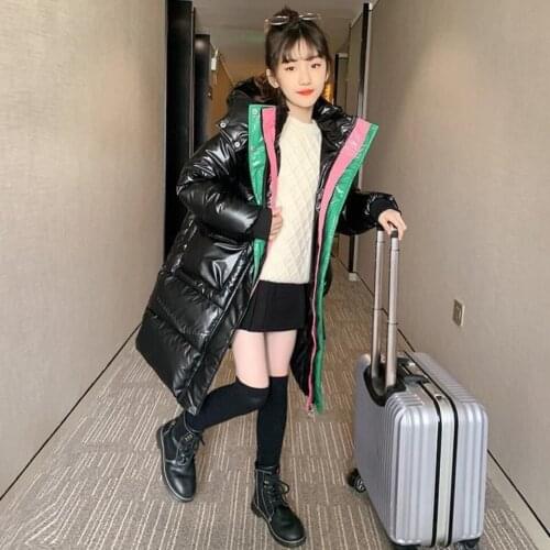 Winter Jacket For Girls Thick Warm Waterproof Girl Shiny Down Jacket 5 6 7 8 9 10 12 14Years Kids Teenager Parka Outerwear Coat