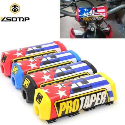 ZSDTRP Pro Taper Motocross Dirt Bike Pit Bike Star Handlebar Bar Pad Fat Grips Chest Protector Cross Bar fit 1-1/8 Handle Bar
