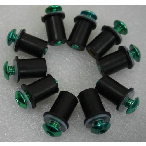 10ps green M5 Windscreen Bolt Screws Windshield screw bolts Kit Universally fits for Ducati for Yamaha for Kawasaki for Honda