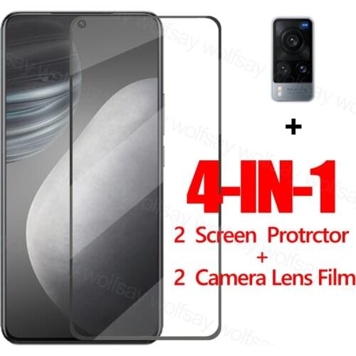 2.5D Full Glue Glass For Vivo X60 Screen Protector Tempered Glass For Vivo X60 5G Camera Protective Phone Film For Vivo X60 5G