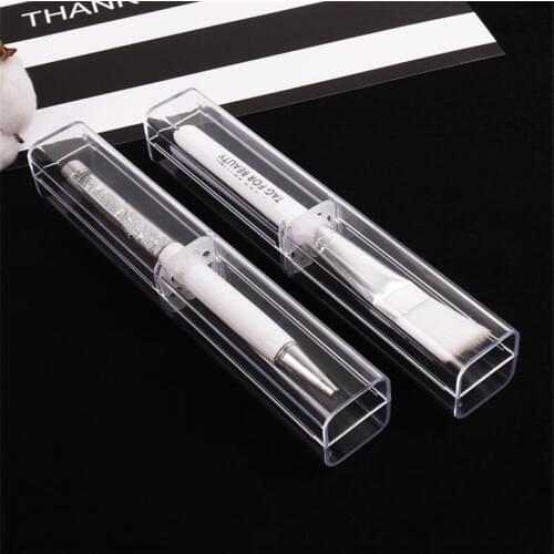 200pcs Retail box Pen boxes Plastic Transparent case gift box Pen holder For promotional crystal pen and crystal ballpoint pen