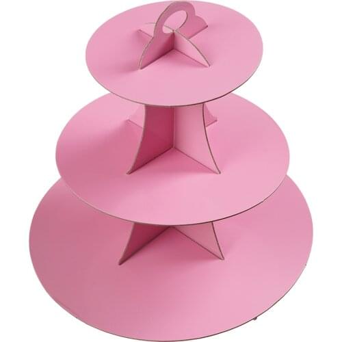 3 Tier Party Tableware Cake Stand Afternoon Tea Wedding Plates Baby shower Bakeware Cake Shop Three Layer Cake Rack Sweets Tray