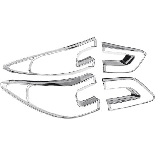 4Pcs Car Tail Light Cover Trim Frame Abs Chrome Decoration For Renault Kadjar 2015 2016 2017 2018 Styling Accessories