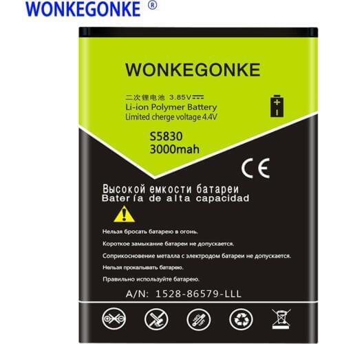 WONKEGONKE EB464358VU battery For Samsung Galaxy Y Duos S6102 Mini 2 S6500 S6802 Galaxy Ace Plus S7500 S7508