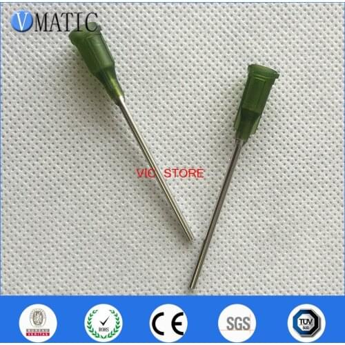 Free Shipping 100Pcs 14G 1'' Inch Luer Lock Glue Dispensing Syringe Needle
