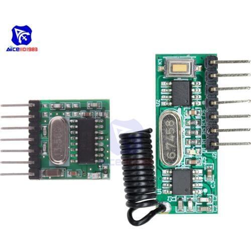 TX118SA-4 Wireless Wide Voltage Coding Transmitter RX480E-4 Decoding Receiver 4 Channel Output Module for 433Mhz Remote Control
