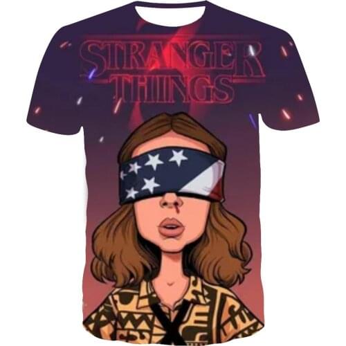 3D Stranger Things Kids T-Shirt Girls Funny Clothes Boys Children Tops Kids Clothes Baby Tshirts Men Women Clothing T-shirt