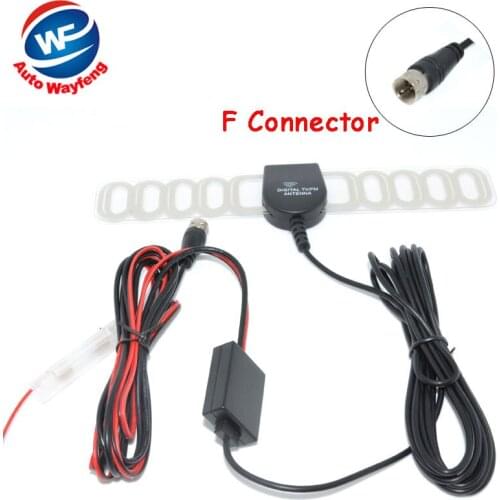 F Connector Car DVB-T ISDB-T Digital TV Antenna Active TV Antenna with Amplifier special, F connector for Europe Car Antenna