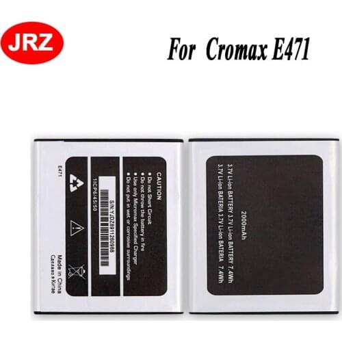 JRZ LOT=10PC 2000mAh Hight Capacity E471 Phone Battery For Cromax E471 Top Quality Replacement Batteries