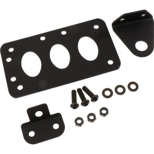 Motorcycle Rear Side License Plate Tail Light Bracket Mount Brace