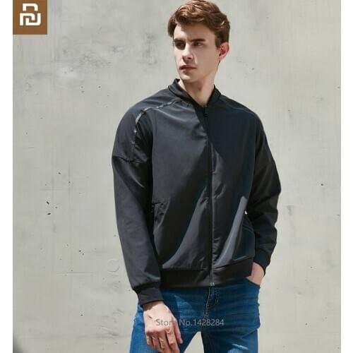 Youpin Cottonsmith Casual man Zipper fashion baseball jacket Men Slim Fit Luxury Pilot Jackets Stand Collar Top Jacket Coat