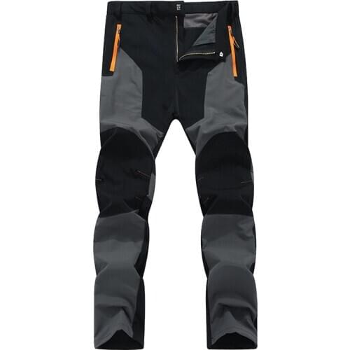 Men Hiking Fishing Pants Waterproof Climbing Trousers Male Outdoor Camping Mountain Pants Quick-Dry Travel Skiing Pants