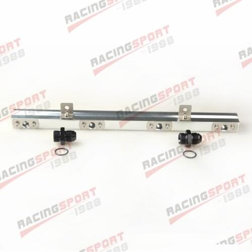 New High Flow CNC Billet Aluminum Fuel Rail Kit For Volvo 240 740 940 Silver
