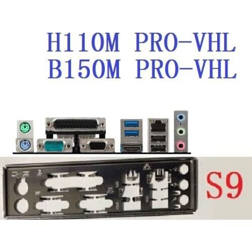 Original For MSI H110M PRO-VHL, B250M PRO-VHL I/O Shield Back Plate BackPlate Blende Bracket