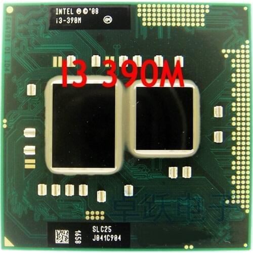 Original Intel core Processor I3 390M 3M Cache 2.66 GHz Support HM55 PM55 Laptop Notebook Cpu Processor