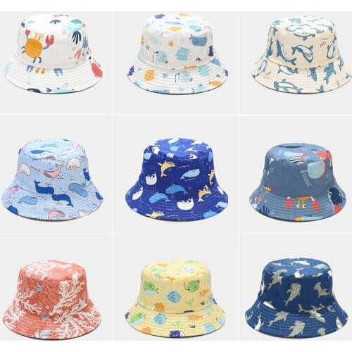 Unisex Cartoon Bucket Hat Women Outdoor Hiking Cap Men Bucket Fishing Caps Sunscreen Panama Fisherman Hats women bucket hat
