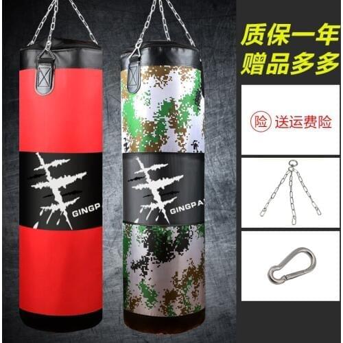 80 100 CM Empty Punching Bag Sandbag Camouflage Red Boxing Free Combat Training Sand Bag Hanging Kick Punch Bag GYM Equipments