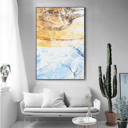 Paint by number art painting by numbers hand-painted abstract art cloud living room corridor decorative painting
