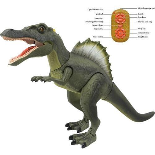 China Made Quality Dinosaur Spinosaurus Forward Lighting Electric Remote Control Toys For Children Model Ready-to-go Animal