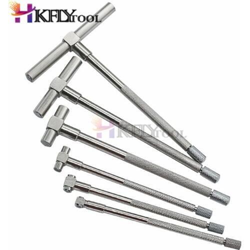 8-150mm Inner Diameter Gauge 6pcs/Set Telescopic Caliber Internal Gauge Instrument Round Head Inner Diameter Telescopic Gauge