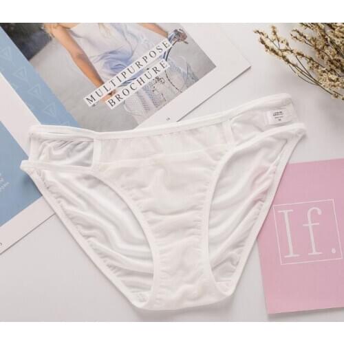 1 PC 100% Silk Womens Mesh Panties Briefs Underwear Lingerie M-XL SS008