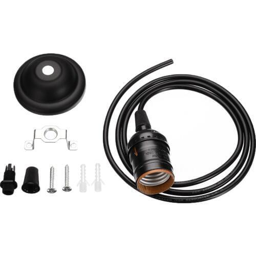 Vintage Pendant Lights E27 Lamp Holder Socket Screw Lamp Bases Retro Ceiling Pendant Lamp Holder with Wire