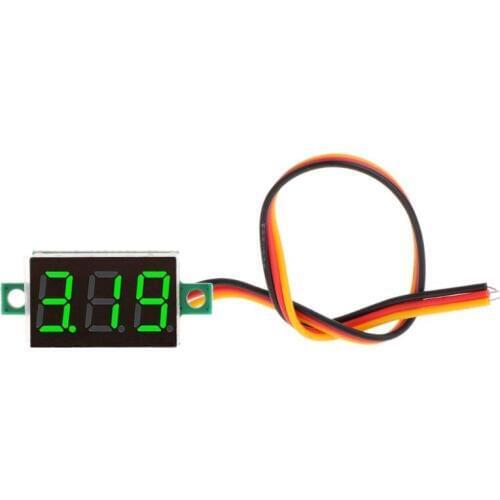 0.36\" DC 0-100V 3 bits 3 wires Digital Voltmeter LED Display Panel Voltage Meter 28TB