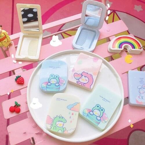 1pcs Portable Mini Pocket Makeup Mirror With Comb For Women Girl Cute Gift Beauty Cosmetic Tools Travel Accessories