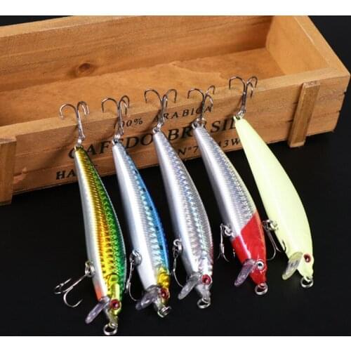 1pcs Fishing Lures 3D Eyes Floating Laser Hard Aritificial Wobblers Plastic Baits Pesca Isca 11cm 12g