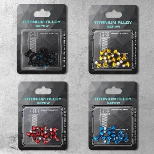 12PCS Stainless Steels Bicycle Disc Brake Rotor Torx Bolts T25 M5x10mm MTB Bike Alloy Steel Disc Brake Rotor Fixing Screws