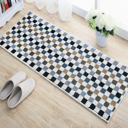 Long Kitchen Floor Mats Fluff Kitchen Carpet Anti-slip Doormat for Bathroom Front Door Nordic Welcome Mat Absorbent Area Rugs