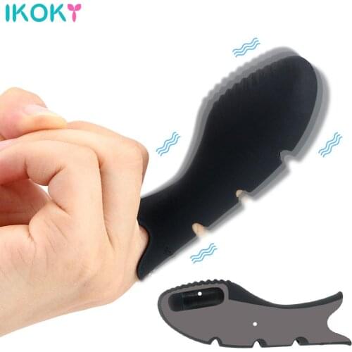IKOKY Finger Vibrator G-spot Massager Sex Toys for Women Erotic Clitoris Stimulator Vagina Stimulation