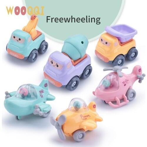 3pcs Set Childrens Toys Fall-resistant Inertial Freewheeling Car Toys and Airplanes Childrens Educational Toys 0-3 Years Old