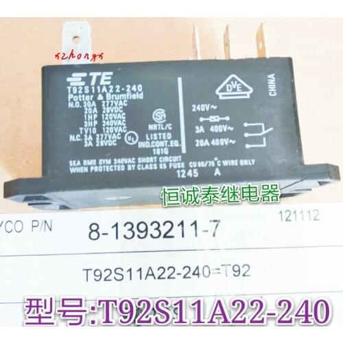 New T92S11A22-240 Import 30A/277VACT92S1A22-240 Relay AC240V