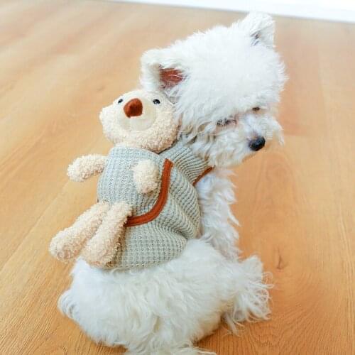 Dog Clothes Pretty Bear Vest For Small Medium Dog Puppy Pet Cat All Season Chihuahua Cute Soft Comfortable Thin Sweater Shirt