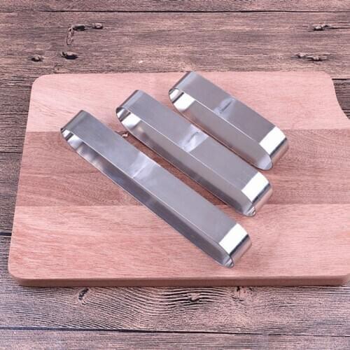 Stainless Steel Oval Rectangular Mousse Cake Mold Circle Ring Pastry Mould Tool R7RC