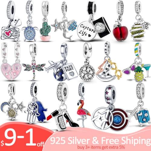 Fine Jewelry 925 Sterling Silver Travel Dangle Charm Turtle Pendant Fit Original Pandora Bracelet Beads Jewelry